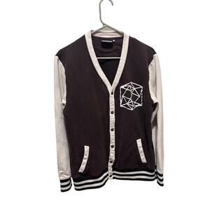 Merch Connection Tesseract Mens M Varsity Jacket Geometric Graphic Streetwear